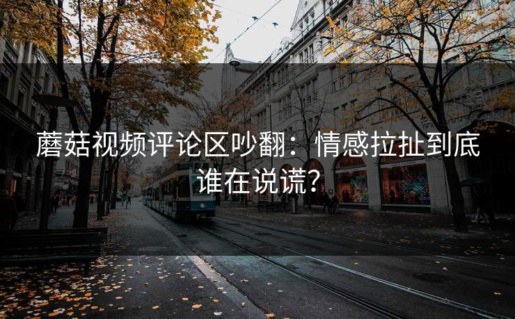 蘑菇视频评论区吵翻:情感拉扯到底谁在说谎? 蘑菇视频评论区吵翻:情感拉扯到底谁在说谎?