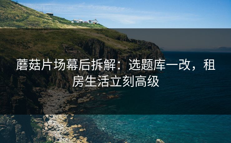 蘑菇片场幕后拆解：选题库一改，租房生活立刻高级