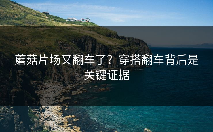 蘑菇片场又翻车了？穿搭翻车背后是关键证据